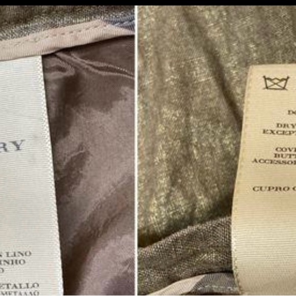 Burberry Gold A-Line Skirt - Picture 6 of 9